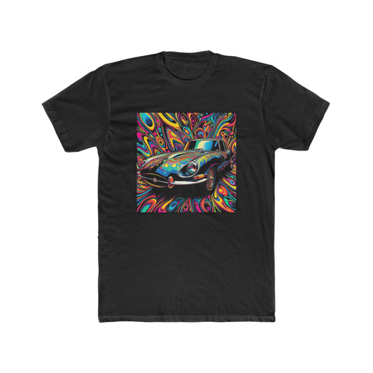 Groovy e-type Jaguar Coupe | Vintage Machine Threads [VMT] | Men's Short Sleeve Tee